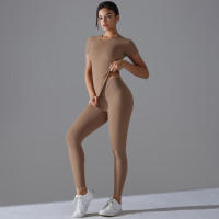 Conjunto Deportivo de Cintura Alta Top de Yoga y Pantalones Equipo Deportivo y Moda - details 13