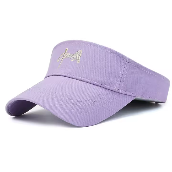 Nuevo sombrero para el sol para parejas de verano con sombrero de copa vacío para mujeres celebridades de Internet, sombrero con letras bordadas transpirable y moderno - 1