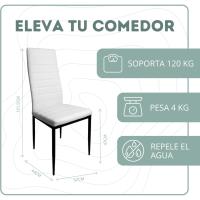 Paquete de Sillas de Comedor Tapizadas - para Cocina - details 1