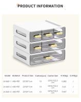 Elija un organizador multifuncional de escritorio de belleza y maquillaje para el hogar, suministros para el hogar, caja de almacenamiento de escritorio de plástico - details 3