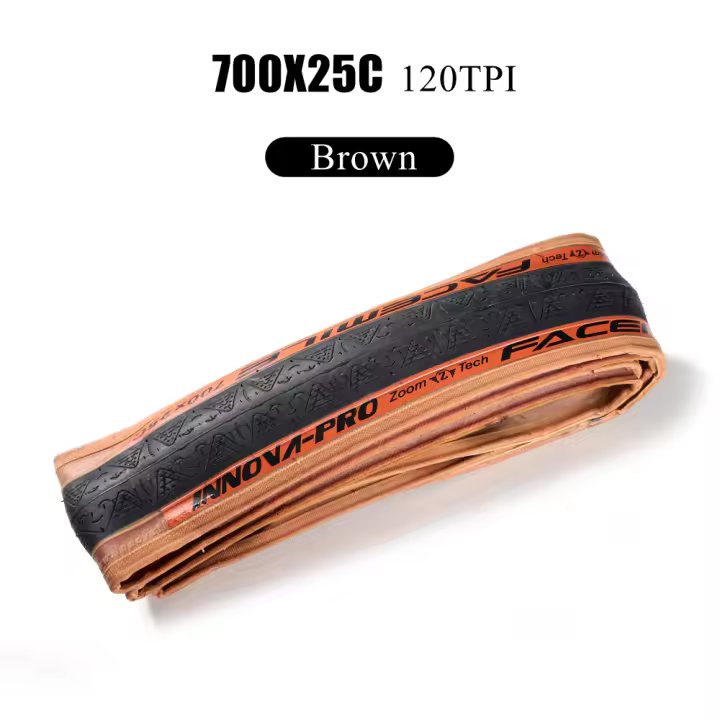 Neumático INNOVA-PRO para bicicleta de carretera, llanta ultraligera de 205g, 700c, 700x25C, 120TPI, Kevlar, antiperforación, plegable, 85-135 PSI - 1