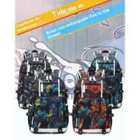 Mochila de Hombro para Hombres Estudiantes Impresada Impermeable Ideal para Viajes al Aire Libre - details 0