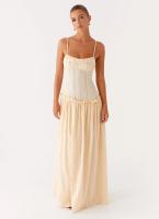 "Vestido Largo de Tirantes con Volantes 2025 - Pliegues Elegantes, Estilo Europeo, Moda Boho Chic, Vestido Femenino para Verano, Playa o Eventos |   Envío Rápido Miravia" - details 8