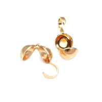 8x4MM 9x4MM 11x5MM Cierre de latón color oro de 18K con alambre y rosca para joyería, collares, pulseras, accesorios y fijaciones - details 28
