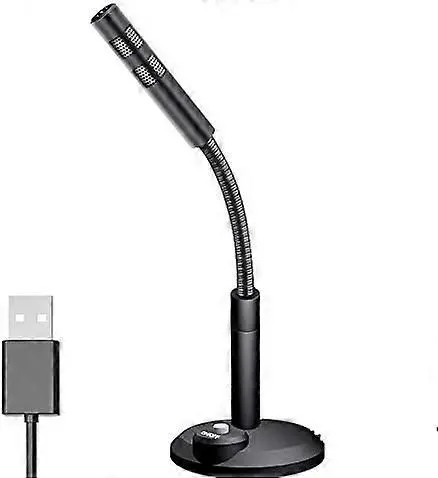 Micrófono USB para computadora, botón de silencio USB para PC con indicador LED Plug Play Compatible con Mac/Windows - 1