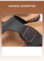 Sandalias de Pisa de Moda Crestar Pantuflas de Playa Antideslizantes para Mujeres en Verano con Suela de Corcho Mules con Soporte de Arco - details 13