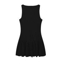 Vestido corto sin mangas con lazo de cinco colores estilo primaveral - details 32