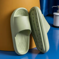 Zapatillas de suela gruesa para hombre y mujer, sandalias suaves de EVA, para el hogar Chanclas de playa, antideslizantes, talla grande 36-45 - details 12