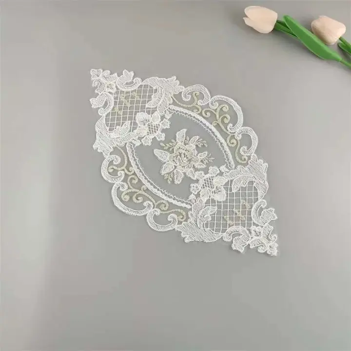 Servilletas bordadas Ence, cojines para vasos de papel, decoración del hogar para fiestas, bodas, accesorios para fotografías, aislamiento, manteles individuales, protección contra quemaduras, - 1