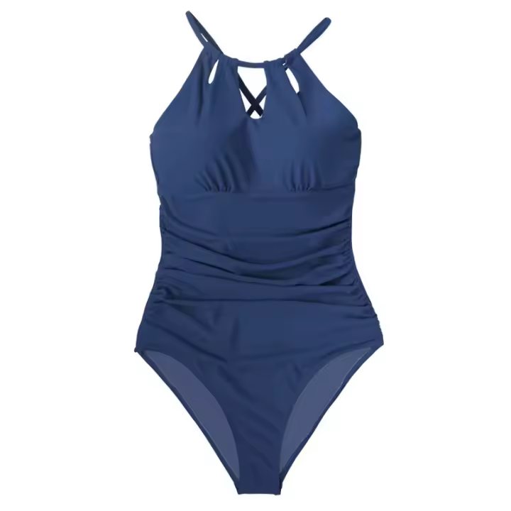 Traje de baño de una pieza con cordones en la espalda para mujer, Monokini Sexy con espalda descubierta, traje de baño 2023, ropa de playa para niñas, trajes de baño - 1