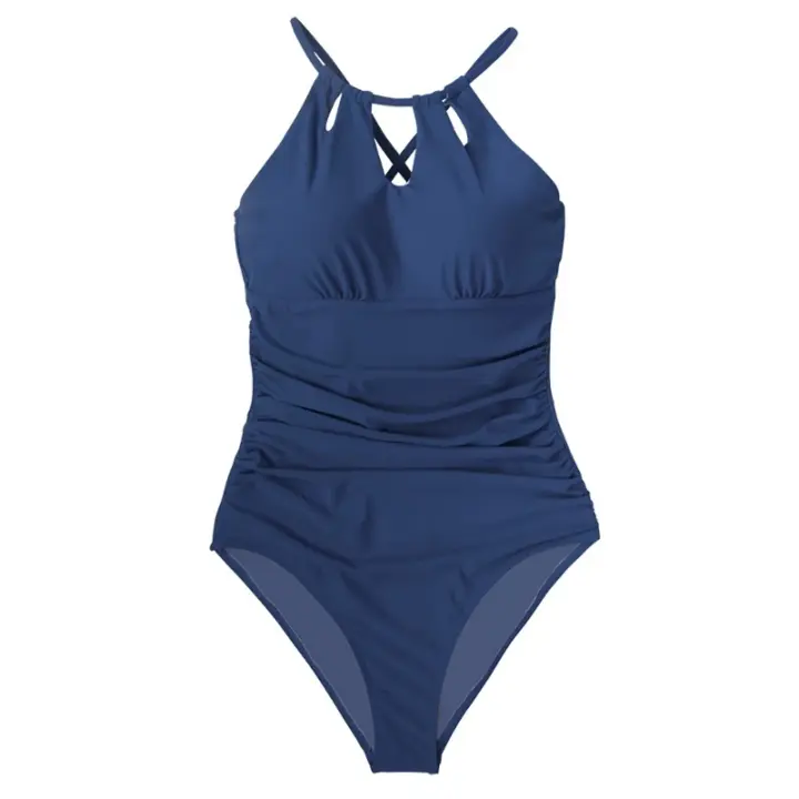 Traje de baño de una pieza con cordones en la espalda para mujer, Monokini Sexy con espalda descubierta, traje de baño 2023, ropa de playa para niñas, trajes de baño - 1