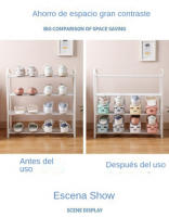 Organizador de zapatos Organizador de zapatero ajustable de doble armario (juego de 6) - details 8
