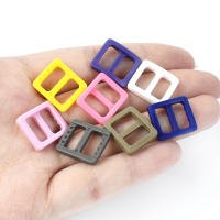 Hebillas De Plástico De 10 Mm, deslizador trideslizante, cierre ajustable, correa De bolso, gancho De correas De mochila, Hardware P, 50 / 100 - details 2