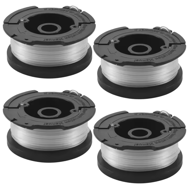Cortadora de hilo multifuncional con alimentación automática, carrete de repuesto para cortadora de césped y malas hierbas, para BLACK+DECKER AF-100-3ZP, 4 Uds. - 1