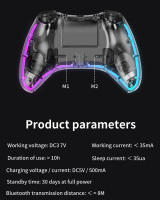 Mando inalámbrico Elite para PS4/PC, mando Bluetooth transparente con luz colorida RGB, Lite para Switch/OLED - details 21
