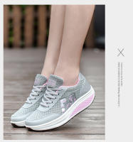 Zapatos deportivos de marca para mujer, zapatos tonificantes para aumentar la altura de 5 Cm, zapatillas de deporte con cuña, zapatos mecedores transpirables, zapatos con plataforma para sacudir - details 20
