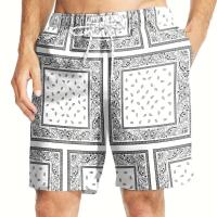 Traje de Baño de Playa Hawaiiana 3D Impreso Traje Corto de Surf Casual para Hombres en Verano - details 3