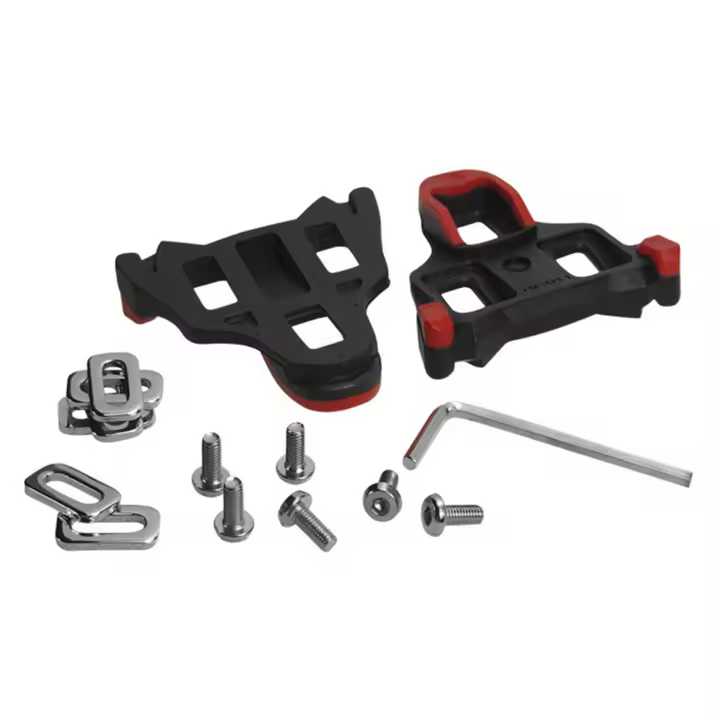 Tacos de bicicleta de carretera, calas flotantes de 6 grados, autoblocantes, pedales de ciclismo, ZAPATOS DE SISTEMA DE SPD-SL Shimano-Rojo - 1
