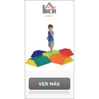 Juego de 6 Bloques de Espuma para Niños de 12-36 Meses Juguetes Educativos Juguete de Construcción Infantil para Escalar y Gatear 150x100x24 cm Multicolor - details 9