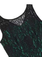 Vestido de Encaje con Cuello Redondo Retro de Ouwu Sin Mangas, Cinturón Enchufable, Estilo Vintage para Mujeres Perfecto para Fiesta de Halloween o Cumpleaños - details 23