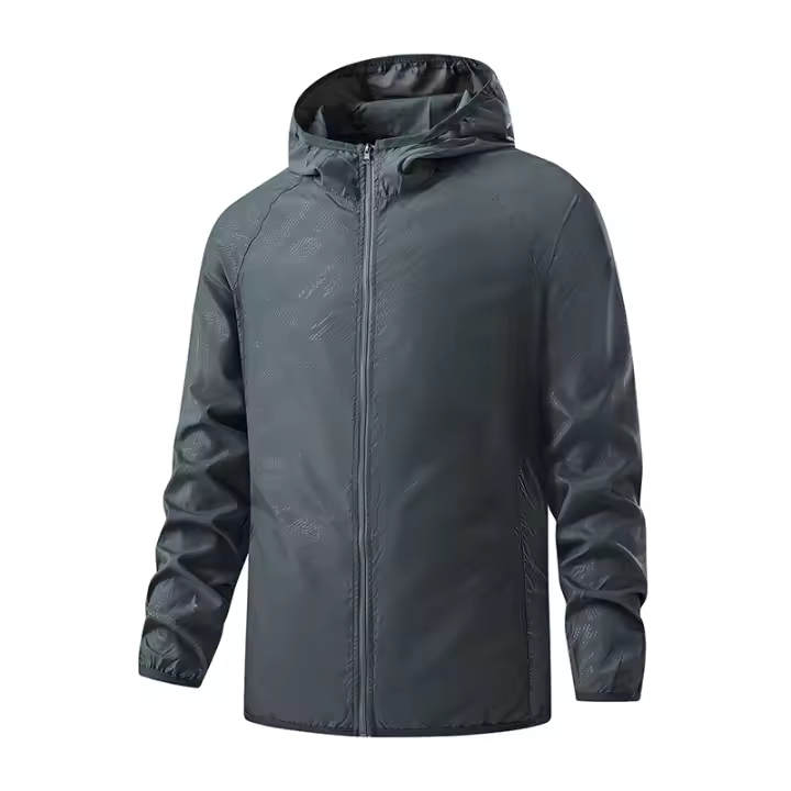 LNGXO Chaqueta de Senderismo Impermeable, Protección Solar, Abrigo de Viento, Paracamisas de Poliéster para Hombres y Mujeres Para Deportes y Ropa al Aire Libre - 1