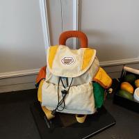 Bolsas para padres e hijos de 2 tamaños a juego de colores, mochila escolar con cordón multibolsillo de estilo coreano, mochila de nailon de gran capacidad para niños - details 9