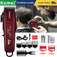 Kemei-cortadora de pelo eléctrica profesional para hombre, herramienta de corte de pelo, recargable por USB, pantalla LCD - details 0