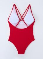 Traje de Baño de Una Pieza Blanco Ajuste de Cuerpo, Dacron, Estilo de Verano/Primavera 24, No Retirable - details 12