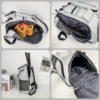 Mochila escolar personalizada de gran capacidad, bolsa de entrenamiento deportivo para gimnasio, mochila para raqueta de tenis y bádminton con compartimento para zapatos - details 3