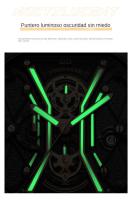 POEDAGAR Nuevo reloj multifunción para hombre súper brillante reloj de cuarzo - details 10