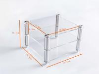 TOPPING-estante acrílico para D10S D10B L50 L30II E50 E30, decodificador D50S, amplificador HIFI, estante transparente, estante de dos capas - details 0