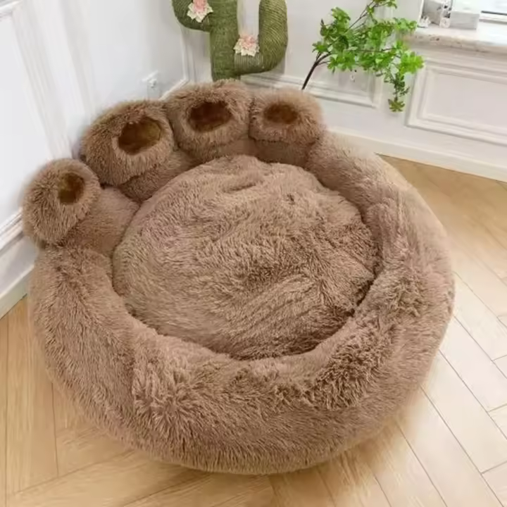 Cama de Perro de lujo Pata en forma de sweatshirt Perro foreign, Cama para mascotas para Perros Pequeños medianos y grandes, suministros Gatito, Perro Mascota calming Cama, Foreign lavable - 1