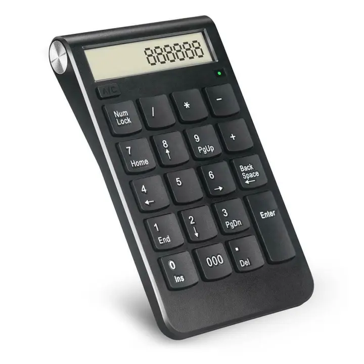 Teclado numérico inalámbrico 2 en 1, 2,4G, con calculadora de pantalla LCD, para ordenador portátil, PC, para Finanzas/contabilidad/finanzas - 1