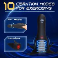 Masturbador para lamer lengua masculina, mamada, orgasmo, masturbación, glande de 10 velocidades, masajeador vibratorio, entrenamiento de resistencia, Juguetes sexuales - details 3