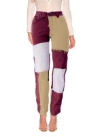 Pantalones vaqueros de moda para mujer Pantalones de mezclilla con estilo con cinturón y bolsillos - details 5