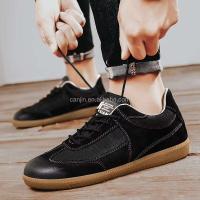Nuevos zapatos de cuero para hombre 47, zapatos de entrenamiento deportivos clásicos de diseño italiano de lujo para caminar, marca de talla grande, crea su logotipo - details 9