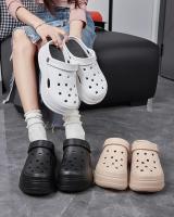 Sandalias de plataforma gruesas huecas para mujer, zuecos de fondo grueso de Eva, zapatillas para mujer, calzado de jardín antideslizante para exteriores, verano 2024 - details 7