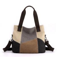 Moda bolso de las mujeres, la colisión bolsa de lona, de gran capacidad, retro, empalme bolsa de tela, nuevo bolso de hombro - details 1