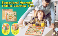 magnetic maze,magnetic color and number maze