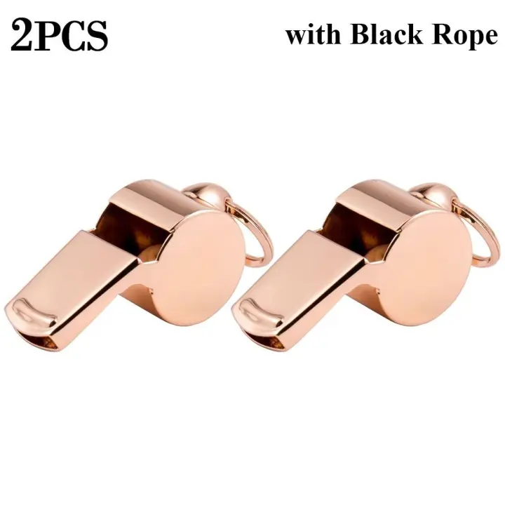 Silbatos de acero inoxidable para árbitro deportivo, herramienta de porristas de Metal para entrenamiento de fiesta de Rugby, 2 piezas, gran oferta - 1