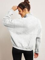 Otoño Invierno nueva moda sudadera Casual mujer bolsillo pulóver cuello alto manga larga Top - details 31