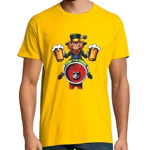Duende irlandés de la cerveza Camisetas CERVEZA,Pack Regalo Camiseta Personalizada - 1