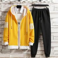 Nuevo traje deportivo para hombre primavera-otoño 2025, sudadera a la moda, conjunto cómodo de 2 piezas de marca a la moda, traje masculino elegante - details 1
