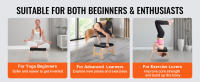 SucceBuy Banco de yoga para cabeza, capacidad de 300 libras, silla de inversión para yoga, entrenador de cabeza, marco de madera y almohadilla de PU, taburete de entrenamiento de equilibrio, alivia la fatiga, negro - details 3