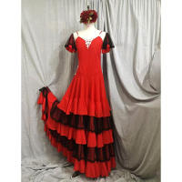 Falda Flamenca Profesional Diseño Original Moda Étnica para Mujeres - details 3
