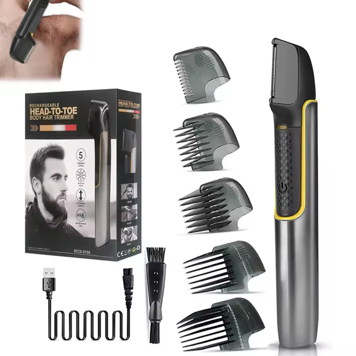 Cortapelos eléctrico masculino, recortador de peluquería, cortadora eléctrica para peluquero, estilista de tienda o hogar - 1