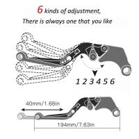 RESPRACE Palanca de Freno de Embrague Plegable y Extensible para Suzuki GSX-R Accesorios Reales CNC Maneja Bara - details 5