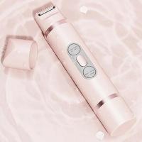 Maquinilla de afeitar eléctrica para mujer, afeitadora indolora, recortadora de pelo corporal para axila, Bikini, brazo, pierna, cara, bigote, portátil - details 9