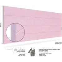 Gabo de Madera Rústico Vintage para Cama (145 x 44 cms.) Estilo Nórdico Crudo sin Pintar - details 42
