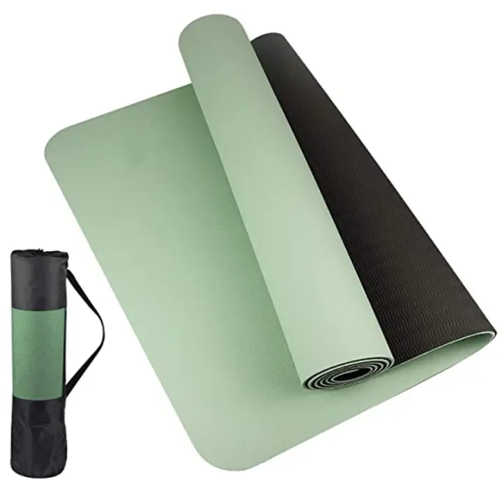 Estera de Yoga TPE Gruesa Antideslizante, Alta Calidad de Movimiento para Fitness en Casa 180*57cm - 1